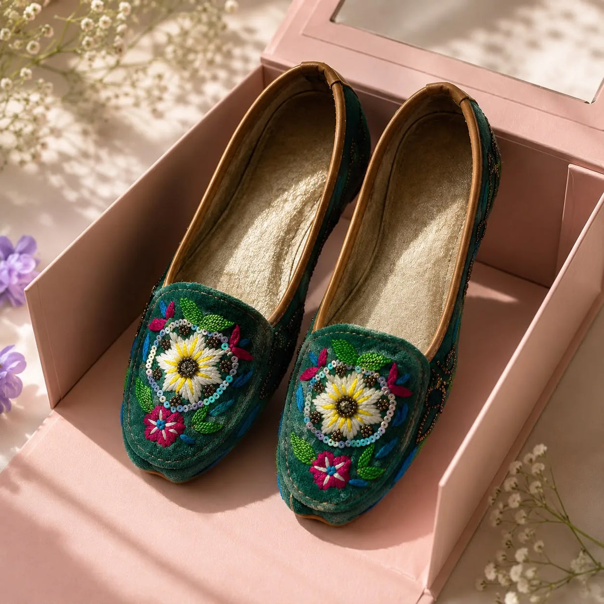 Emerald Bloom Jutti