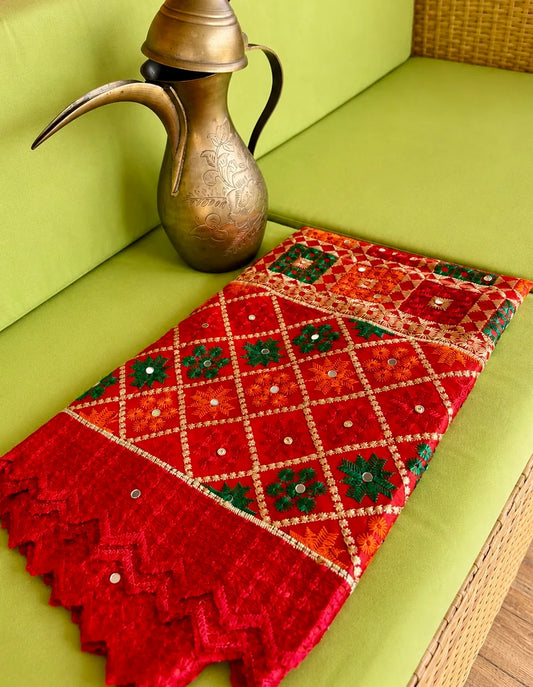 Этническая дупатта пхулкари