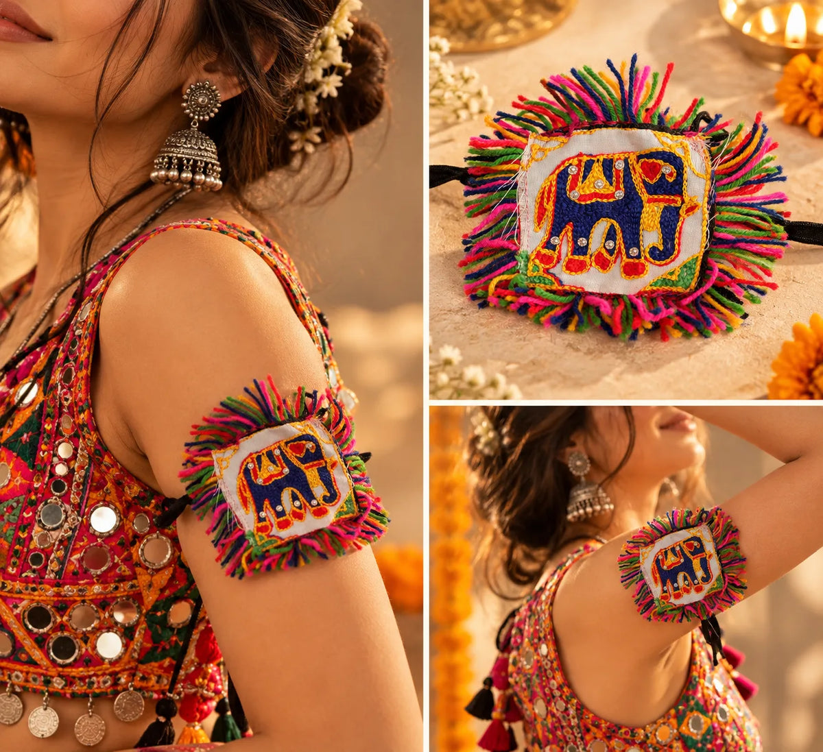 Multicolor Shell & Bead Bracelet